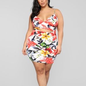 Cute Floral Fashion Nova Dress